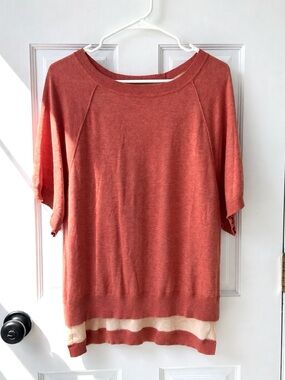 Anthropologie Moth Orange Top S